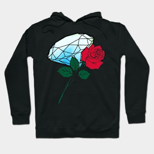 Diamond and rose Hoodie